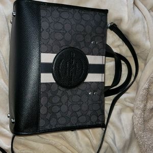Black, Gray, Khaki Coach Mini Tote